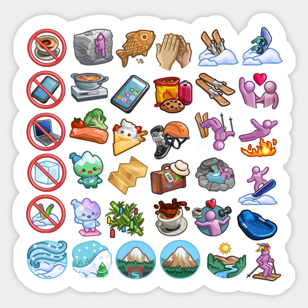 Sims 4 Snowy Escape Sticker Pack Sims 4 Sticker TeePublic